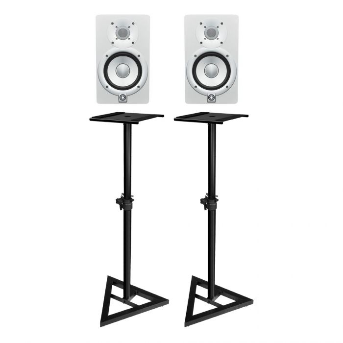 yamaha-hs7w-6-5-active-studio-monitors-white-pair-with-monitor-stands
