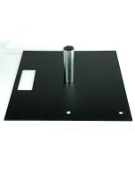 450x450x5mm Base plate with spigot for Pipe and Drape System