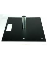 500x500x8mm Base plate with spigot for Pipe and Drape System