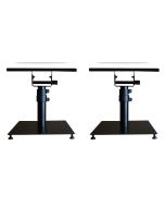 PAIR OF TABLE TOP MONITOR STAND WITH BASE PLATE 