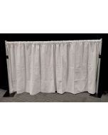 WHITE 1.2m drop x 3m width Velveteen drape - 200gsm