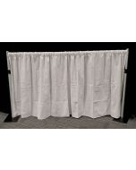 WHITE 1.2m drop x 3m width Velveteen drape - 210gsm