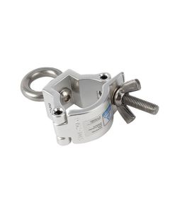 Clamp - Aluminium eye ring coupler suit 32-35mm truss/tube TUV load rated 50kg