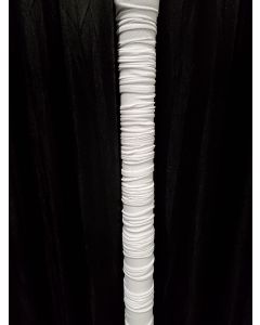 WHITE Elastic pipe cover / sock for uprights