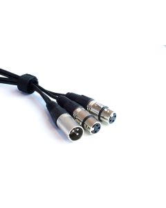 Y Splitter 2 x FXLR to 1 x MXLR, 1m