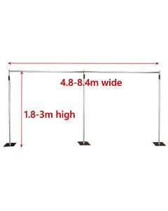 3m x 8.4m Pipe and Drape support system adjustable backdrop photography stand