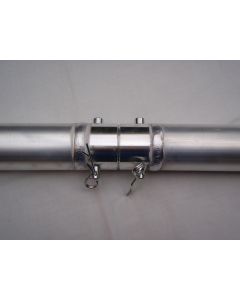 Aluminium 50mm pipe - 1.5m long with quick lock connector