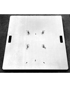 Truss - Base 900 x 900 x 8mm aluminium plate for 290mm box/tri truss