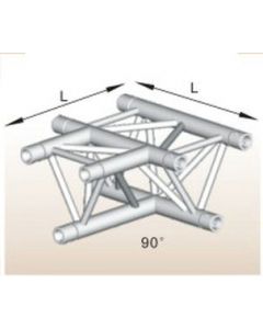 Alutruss ALU33505B aluminium T-section tri-truss corner / 290MM