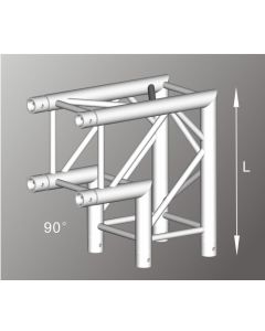 Alutruss ALU42305B aluminium two-way box truss corner / 290MM