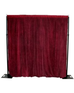 Burgundy/Red 3m x 3m cotton Velvet Drape 300GSM Fire Retardant