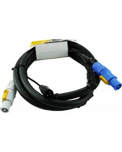 Powercon Neutrik Signal Audio 3pin XLR combo cable 2m