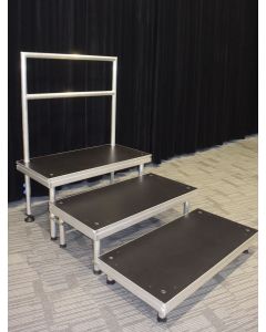 3 level step choir riser platform - portable stage panels 60cmx 120cm size