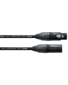 Cordial Peak CMK 250 - NEUTRIK XLR Female Black Gold to XLR Male Black Gold (2.5m/5m/10m)