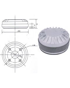 Ande D340 60W compression driver