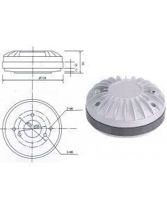 Replacement diaphragm for Ande D441 100W compression driver 