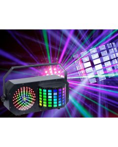 EVENT LIGHTING DERBY3 - 3-in-1 Lighting Effect: Derby, LED Strobe and flood light and RGB Laser
