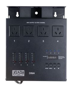 EVENT LIGHTING  DIM4 - 4 channel DMX Dimmer/Switch