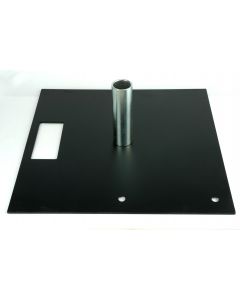 450x450x5mm Base plate with spigot for Pipe and Drape System