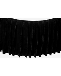 120cm high box pleat stage skirting with Hook & Loop Fastener / price per meter