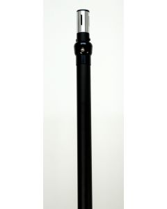 1.5m - 2.4m BLACK Pipe and Drape Telescopic upright - minimum height 1.5m - maximum height 2.4m 