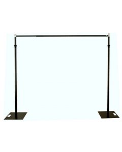 3m x 3m, 50cm base plates, BLACK Pipe and Drape support system / Wedding Event backdrop - 3m max height