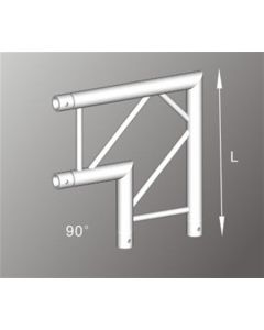 Alutruss ALU22305B 290mm aluminium flat truss 90deg corner