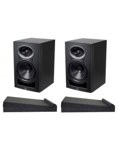 Kali Audio LP6 6″ 2ND WAVE Studio Monitors with bonus Isolation Pads (1 PAIR) BLACK