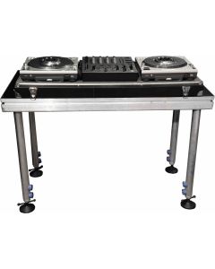 DJ TABLE/ Portable stage panel 61cmx 122cm size, 60cm to 100cm high legs