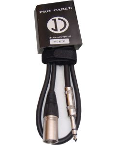 6m Male XLR to TRS (Stereo) 6.35mm jack signal cable - MXTRS