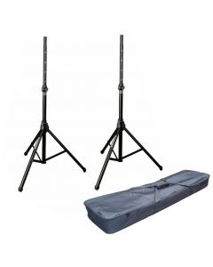 2X SOUNDKING SB309 SPEAKER STAND WITH LIFT ASSITANCE / GAS LIFT WITH CARRY BAG