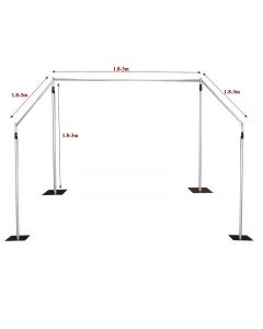  3x3m Aluminium Pipe and Drape support system / Wedding Event backdrop / vocal isolation booth