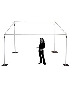 3m x 3m telescopic photobooth background stand kit support stand isolation booth 1.8-3m wide x 1.8-3m height