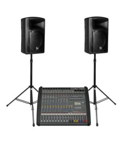 Dynacord PM1000-3 powered mixer + EV ZX4 speakers + cables