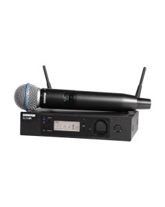 SHURE GLXD24R+ Beta58 WIRELESS DIGITAL HANDHELD SYSTEM: 2.4GHZ and 5.8GHz- Rack mountable