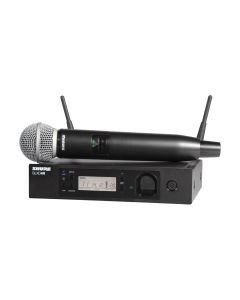 SHURE GLXD24R+ SM58 WIRELESS DIGITAL HANDHELD SYSTEM: 2.4GHZ and 5.8GHz - Rack mountable