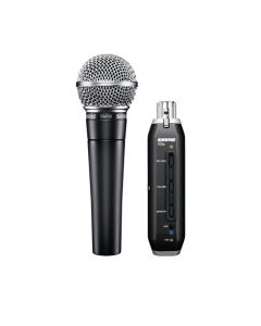 SHURE SM58 WITH SHURE X2U VOCAL CARDIOID DYNAMIC MIC WITH USB ADAPTER