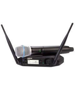 SHURE GLXD24+ BETA87A WIRELESS DIGITAL HANDHELD SYSTEM: 2.4GHZ and 5.8GHz