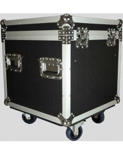 Utility case - 57x57x67cm cable packer with tray and wheels