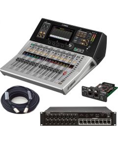 YAMAHA TF1 digital mixer BUNDLE WITH NY64-D DIGITAL INTERFACE CARD, TIO1608-D I/O RACK AND CAT6 CABLE