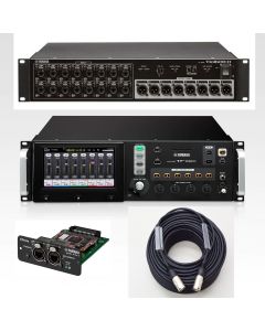YAMAHA TF-RACK digital mixer BUNDLE with NY64-D digital interface card, Tio1608-D I/O rack and CAT6 cable