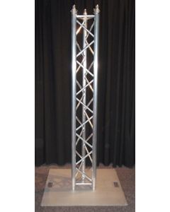 Truss stand - tri truss upright with 600mm steel base plate