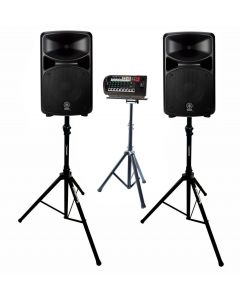 YAMAHA STAGEPAS 600BT PORTABLE PA SYSTEM WITH STANDS 