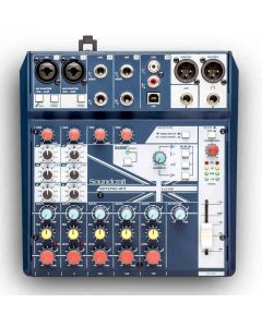 SOUNDCRAFT NOTEPAD-8FX SMALL-FORMAT ANALOG MIXING CONSOLE WITH USB I/O AND LEXICON EFFECTS