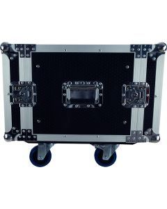 Case To Go 8RU Spaces 19" rack mount amplifier case with castors