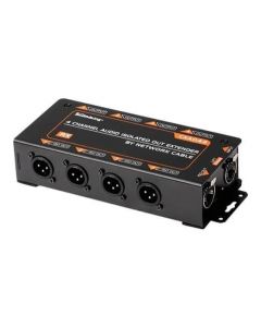 Soundking CXA044 4-channel audio isolated extender via Cat5 Cat6 cable