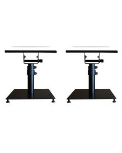 PAIR OF TABLE TOP MONITOR STAND WITH BASE PLATE 