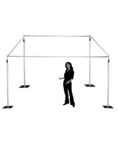 3m x 1.5m telescopic photobooth background stand kit support stand isolation booth 0.9-1.5m wide x 1.8-3m height