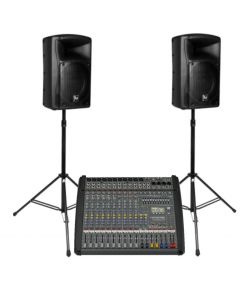 Dynacord PM1000-3 powered mixer + EV ZX4 speakers + cables