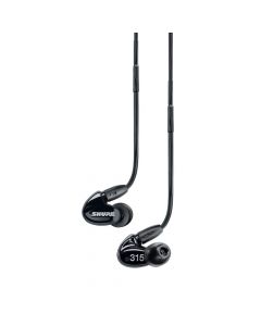 SHURE SE315 SOUND ISOLATING STEREO IN-EAR EARPHONES W. HIGH DEF MICRODRIVERS AND TUNED BASSPORT
